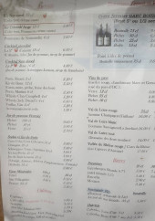 Menu La Colomb'auge - Les boissons