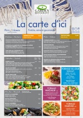 Menu O Garden - Les entrées, salades,...