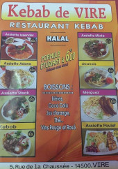 Menu Kebab de Vire - Les menus