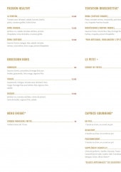Menu L'Instant Plage - La carte