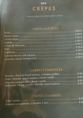 Menu Bistrot June - Les crêpes