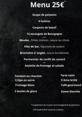 Menu Cap 42 - Menu 25€