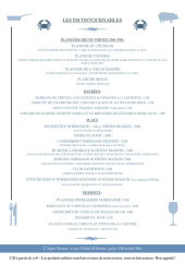 Menu L'Aigue Marine - Les incontournables