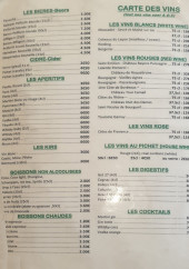 Menu D Day House - Les boissons
