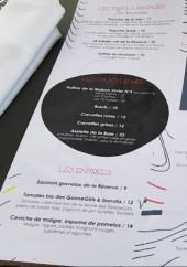 Menu La Réserve Péché Iodé - La carte