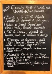 Menu Le Ptit'Beaumont - Un exemple d' ardoise