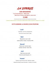 Menu La Source - Menus de la semaine 