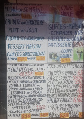 Menu Au rendez-vous des pêcheurs - Exemple de menu de la semaine