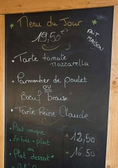 Menu L'Académie - Exemple de menu