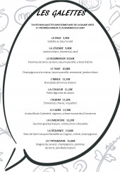 Menu L'atelier du blé noir - Les galettes