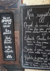 Menu Le Lieu-Dit - Exemple de menu