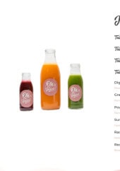 Menu Oh My Juice - Les jus pressés  à  froid