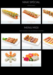 Menu Sushi Neuf - Les makis spécial et menu midi
