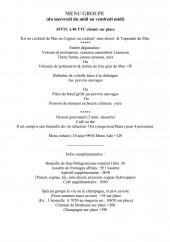 Menu Le Mas Charentais - Menu de groupe (suite)