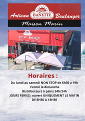 Menu Maison marin - Caret et menu Maison marin la couronne