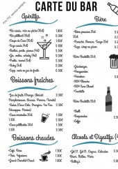 Menu L'Escargot - Apéritifs, boissons, bières,...