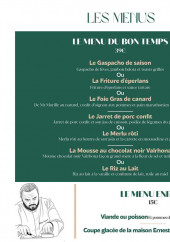 Menu Bon Temps - Les menus