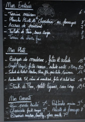 Menu Le Bistrot Moderne - L'ardoise