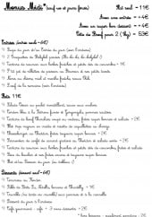 Menu Les Fils à Maman - Les menus midi