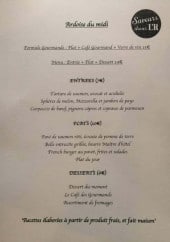 Menu Saveurs Dans L'R - L' ardoise du midi