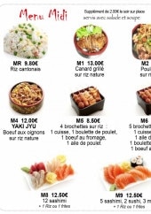 Menu Sushi Royal - Menus midis