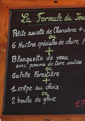 Menu La Gourmandine - La formule du jour