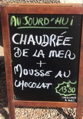 Menu Le Coutia - Exemple de menu
