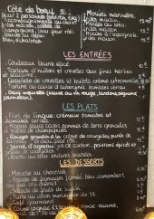 Menu Le 23 - Exemple de menu