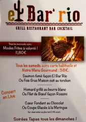 Menu El Bar'rio - Moules frites, menu gourmands...