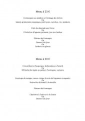 Menu Le vieux Puits - menu 23€ et 30€
