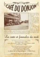 Menu Le Café du Donjon - Carte et menu Le Café du Donjon Pons