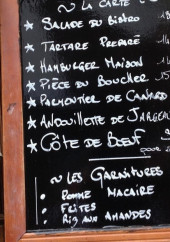Menu Le Bergerac - L'ardoise