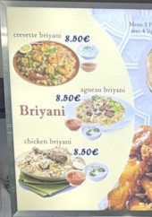 Menu Allo Chicken - Les Wings et biryanis