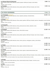 Menu Le Kiosque à Pizzas - Les pizzas page 2