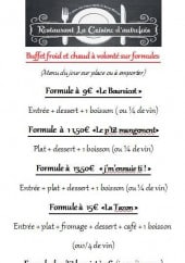 Menu La Cuisine d'autrefois - formules