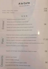 Menu Aux Embruns - Les menus 
