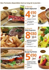 Menu Firmin - Formules