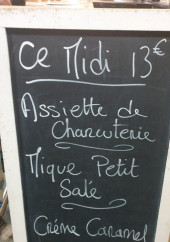 Menu Les deux A - Exemple de menu