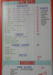 Menu Slow food - Les sandwiches, paninis, sauces...