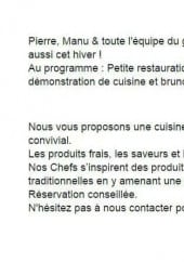 Menu Dolci - Informations sur les menus