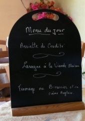 Menu Les deux sorru - Menu du jour