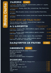 Menu Burger Coffee 2a - Les paninis, desserts....