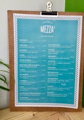 Menu Bistrot de Mezza - Pizzas