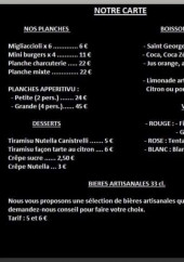 Menu Apperitivu - La terrasse