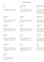 Menu Le Nulle Part Ailleurs - Les burgers steacks