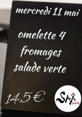 Menu Le Sax - L'ardoise