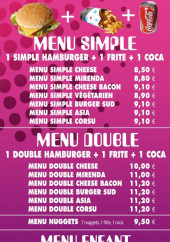 Menu Mirenda - Menus