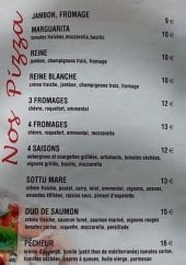 Menu U Sottu Mare - Les pizzas