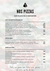 Menu U Casone - Les pizzas