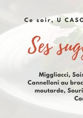 Menu U Casone - Les suggestions